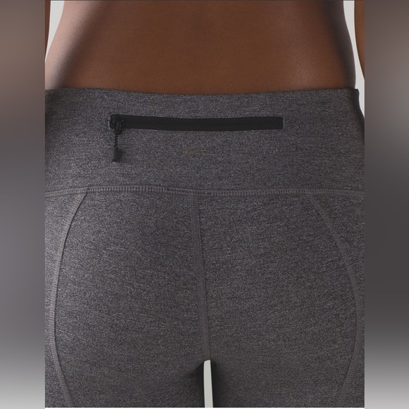 Lululemon Pace Rival Crop Heathered Black/Heathered Slate - Picture 5 of 16